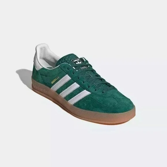 13M - [NEW] Men's adidas Gazelle Indoor Shoes Green IG1596 - Picture 4 of 8